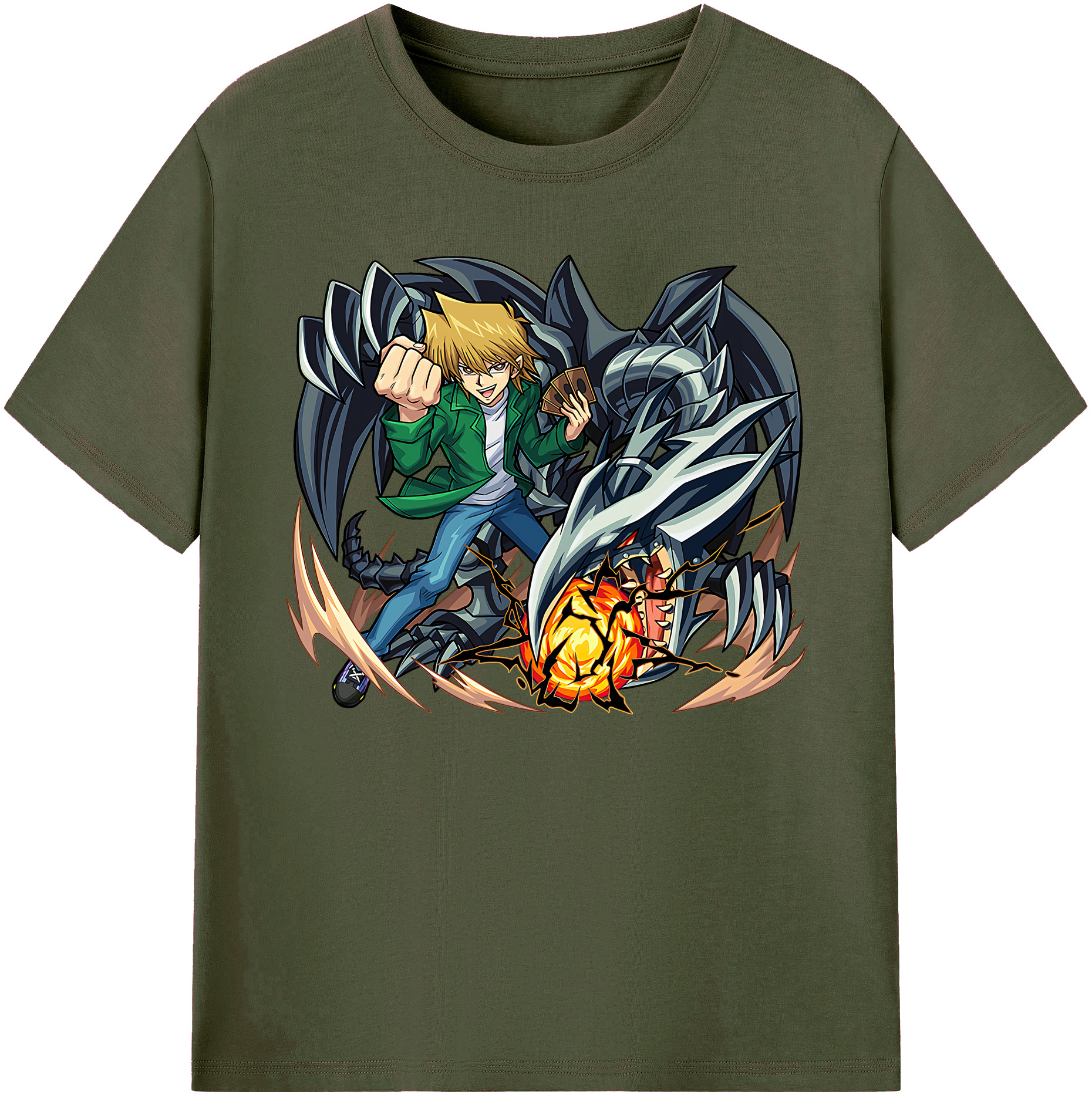 （画像用） 遊☆戯☆王 Yu-Gi-Oh! 綿100％ メンズ半袖Tシャツ｜肌触りやわらか＆通気性